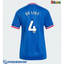 Fotballdrakt Dame Manchester United Matthijs de Ligt #4 Bortedrakt 2026-27 Kortermet